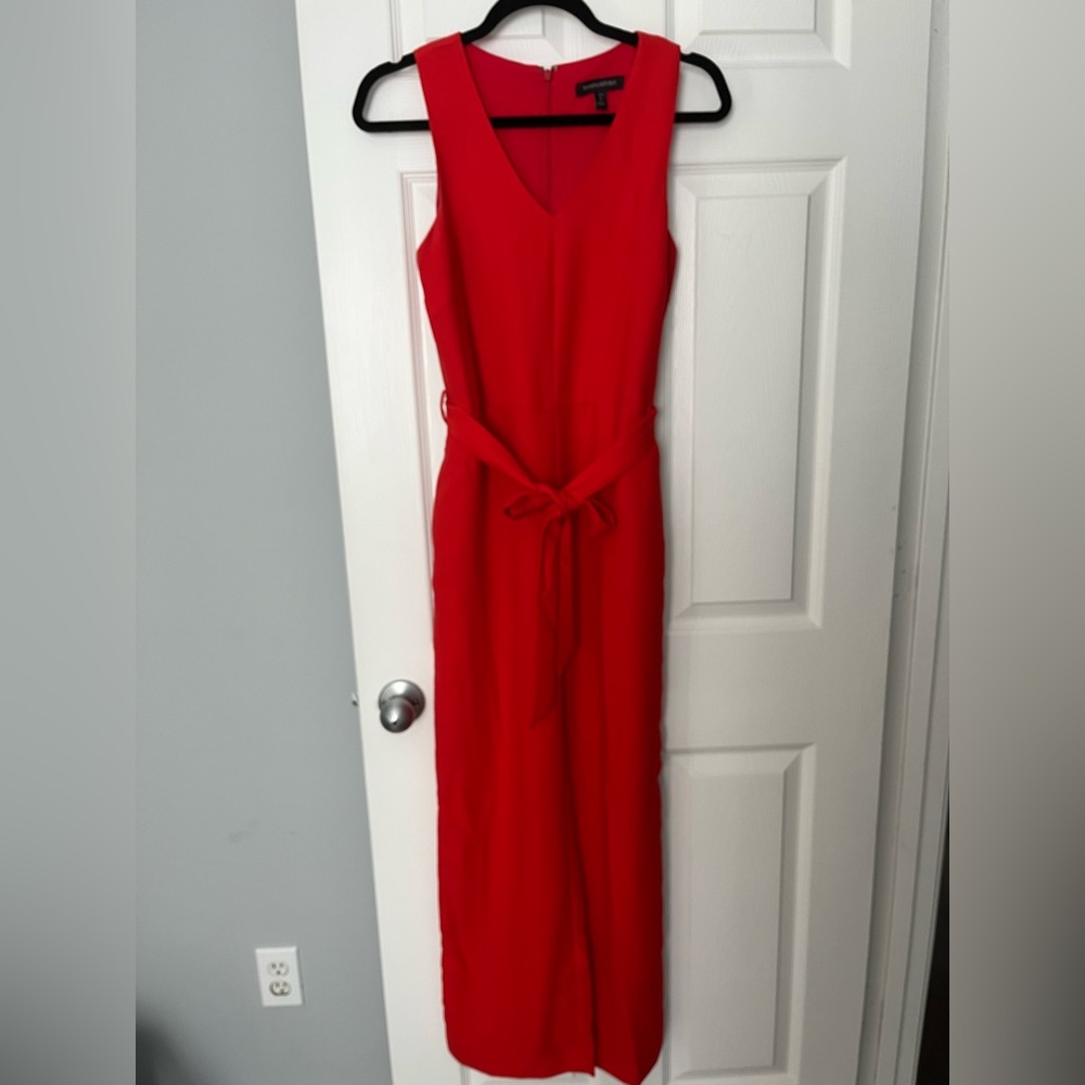 Red-Orange Banana Republic Jumpsuit w/ pockets